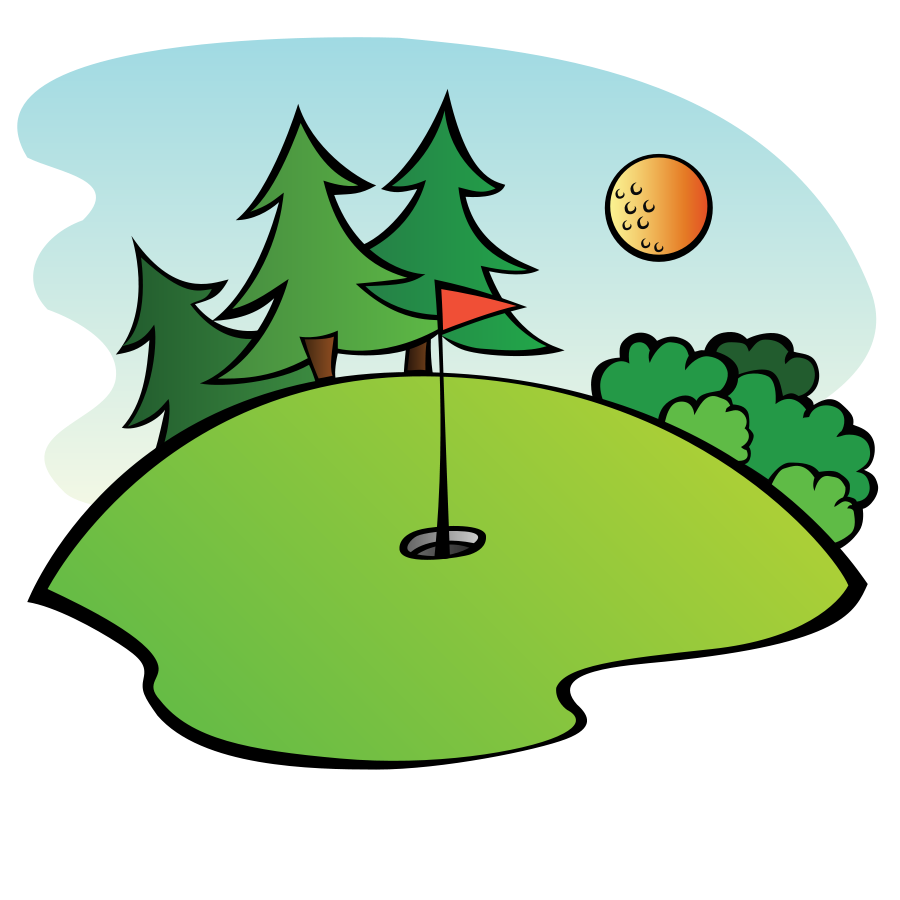 Golf Course Clipart 