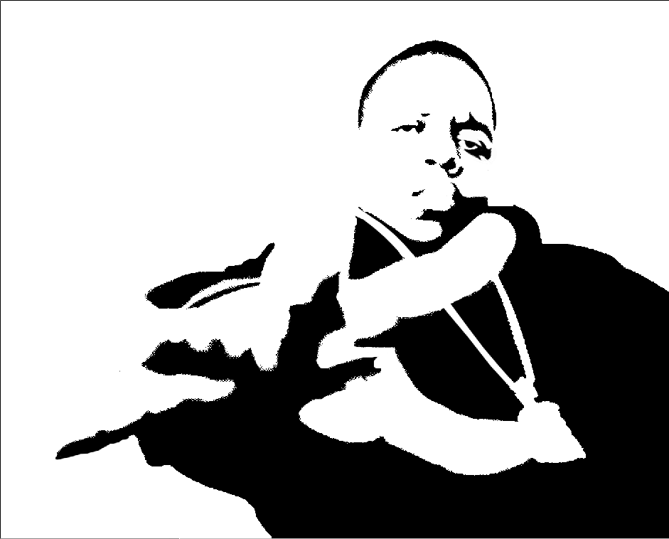 Tupac Black And White Stencil Image &, Pictures 