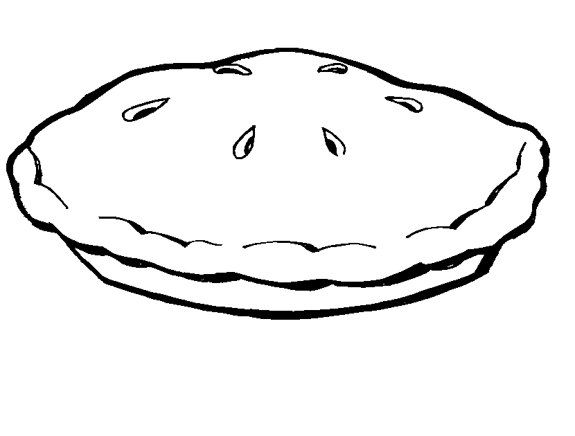 Best Pie Clipart Black And White