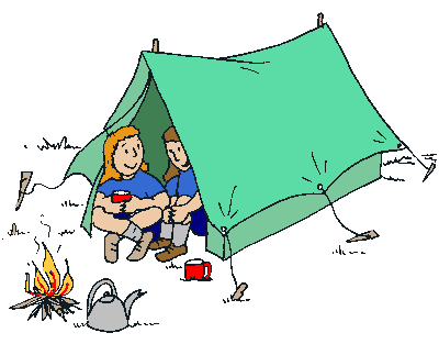 Camping Cabin Clipart