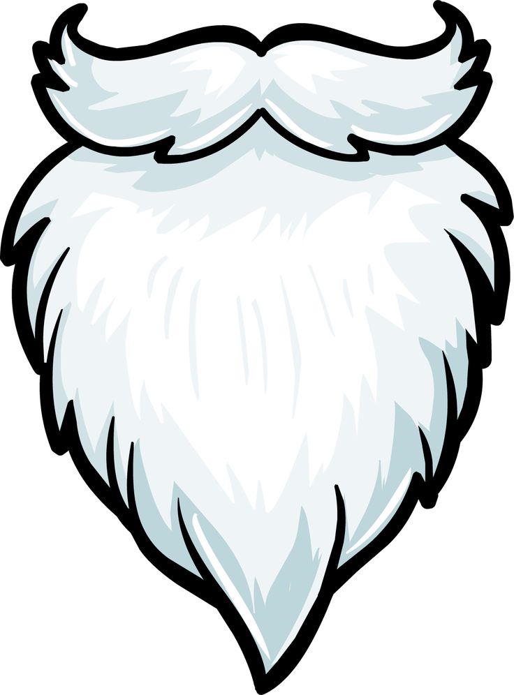 santa beard clipart 