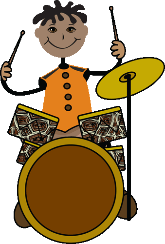 percussionist clipart sun