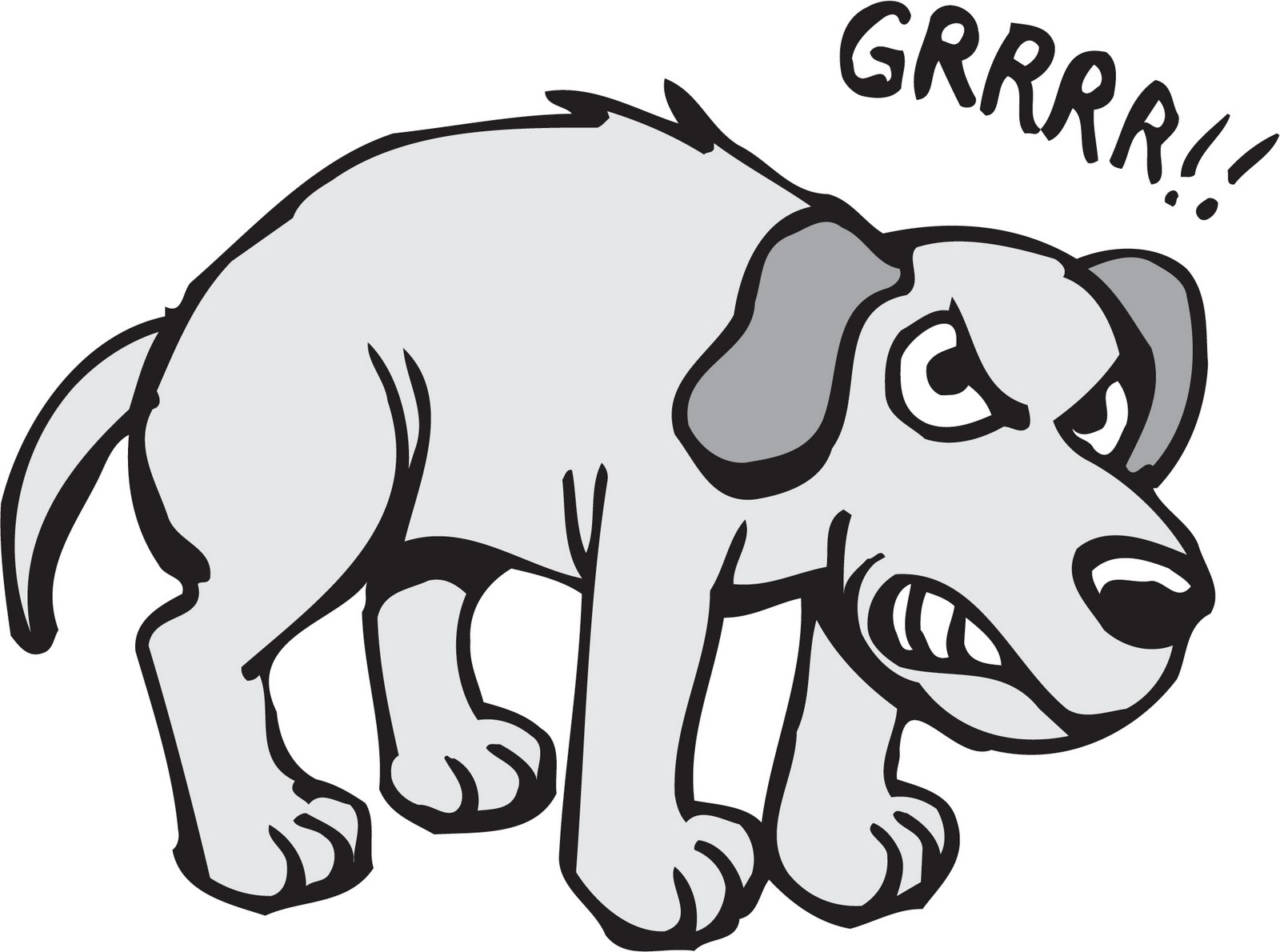 Growling Dog Clipart
