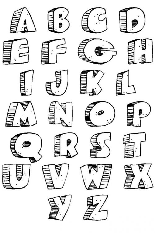 Coloring Page: Seamless Pattern Of The Abc Bubble Letters Royalty