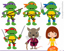 Popular items for tmnt clipart