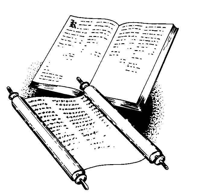 Clipart , Christian clipart bibles and scrolls