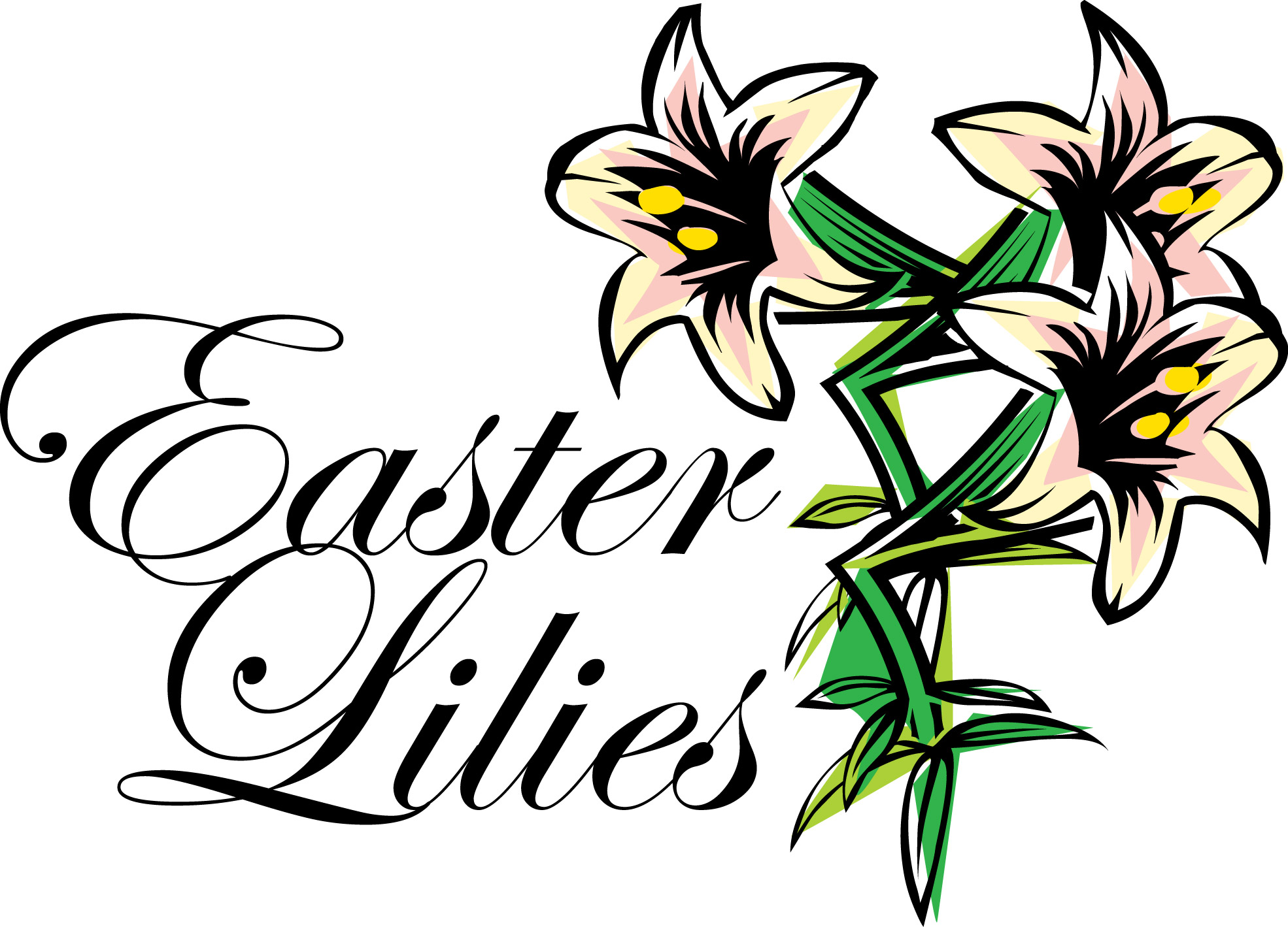 Easter Lilies Clip Art