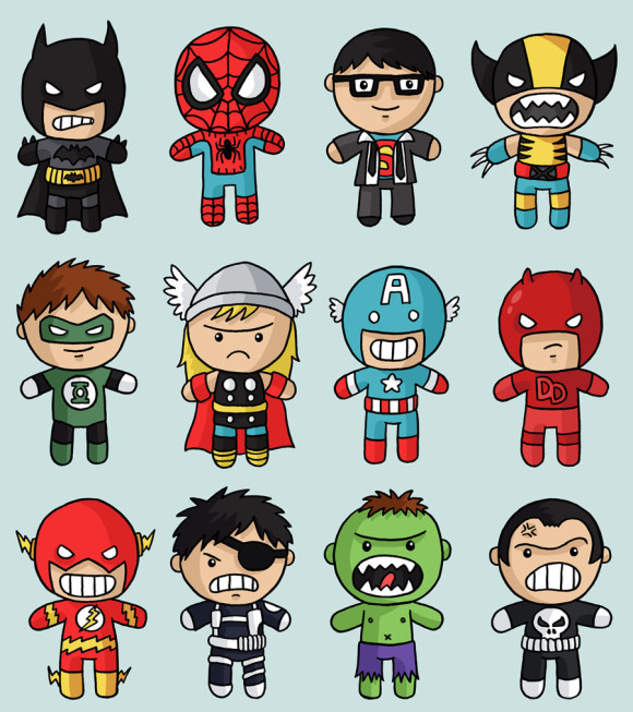Marvel Heroes Clipart