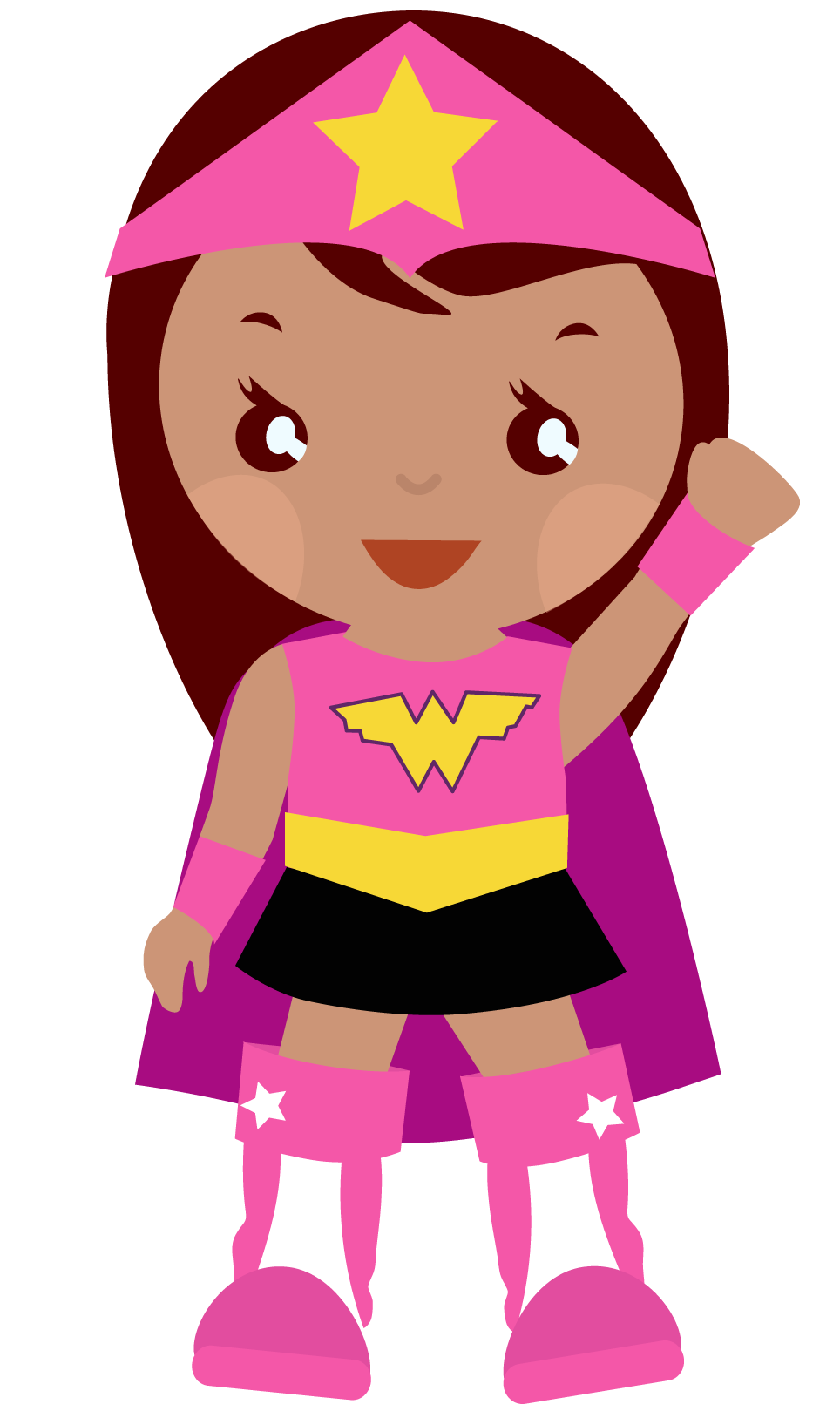 Girl Superhero Clipart