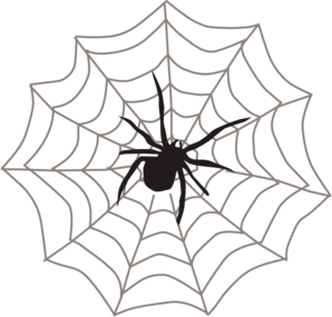 Halloween Hanging Spider Clipart