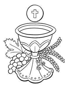 Clip Art Of Eucharist Catholic Clipart