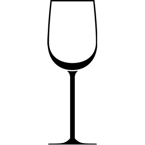 Wine Glass Black White Clipart