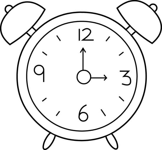 Image of Alarm Clipart Alarm Clock Line Art Free Clip Art
