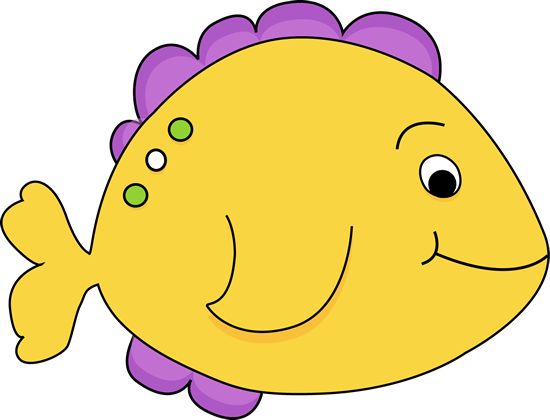 Purple Cartoon Fish