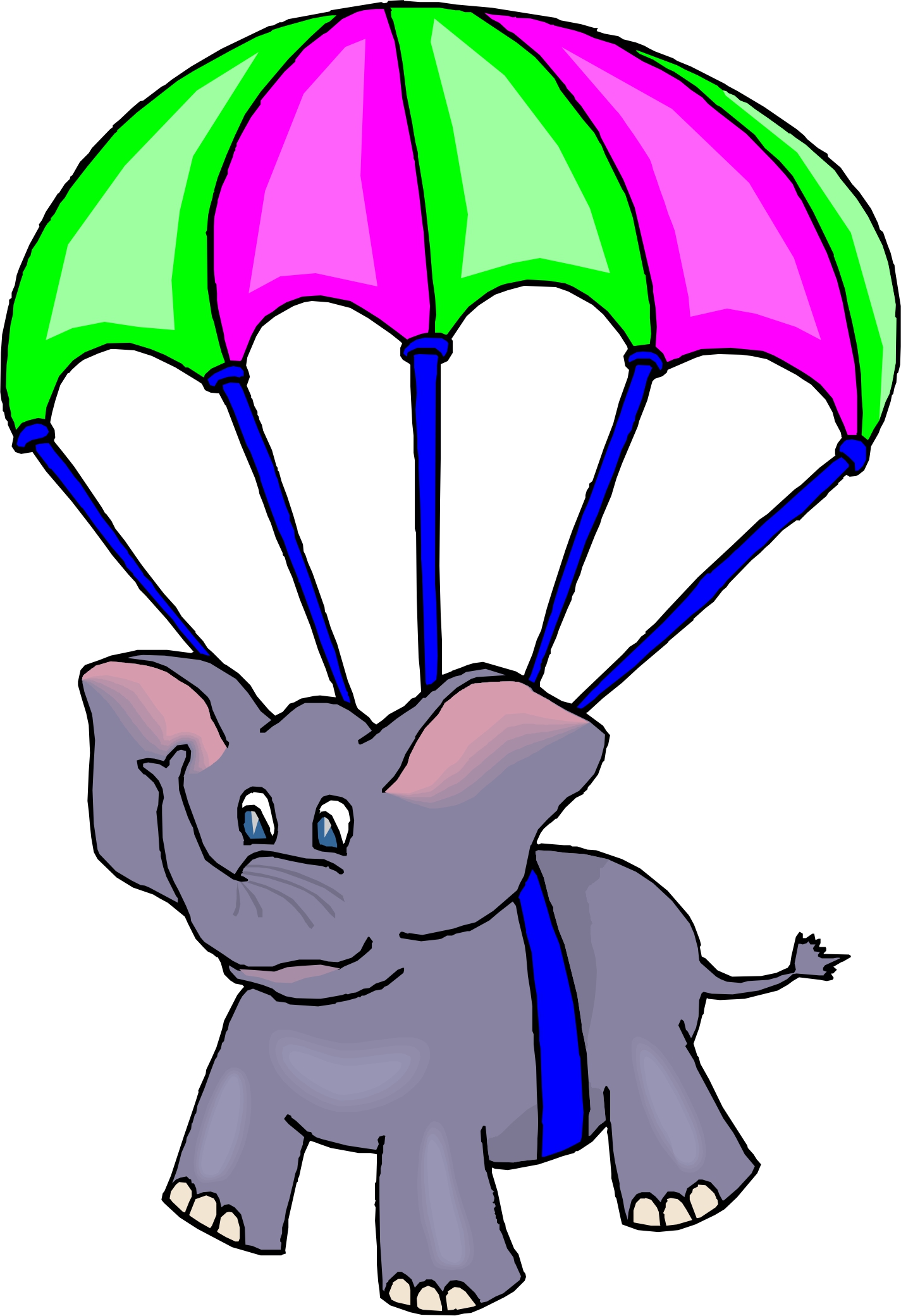 cartoon clipart parachute - photo #2