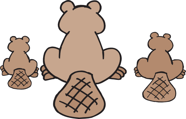 Beaver Family Clip Art