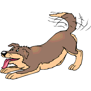 Dog Wagging Tail clipart, cliparts of Dog Wagging Tail free