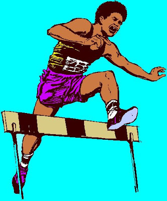 track and field hurdles clipart free