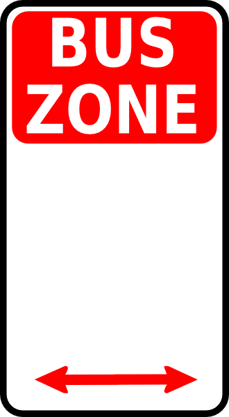 Leomarc Sign Bus Zone Clip Art