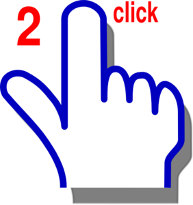 Finger Double Click Clip Art