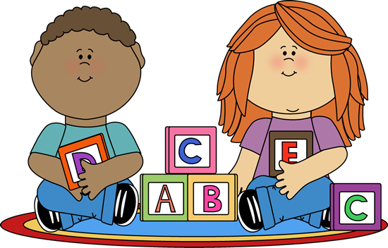 Kids Playing With Toys Clipart