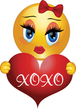 Xoxo Girl Smiley Emoticon Clipart