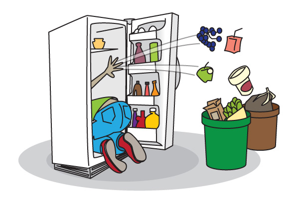 Cleaning Refrigerator Smelly Clipart