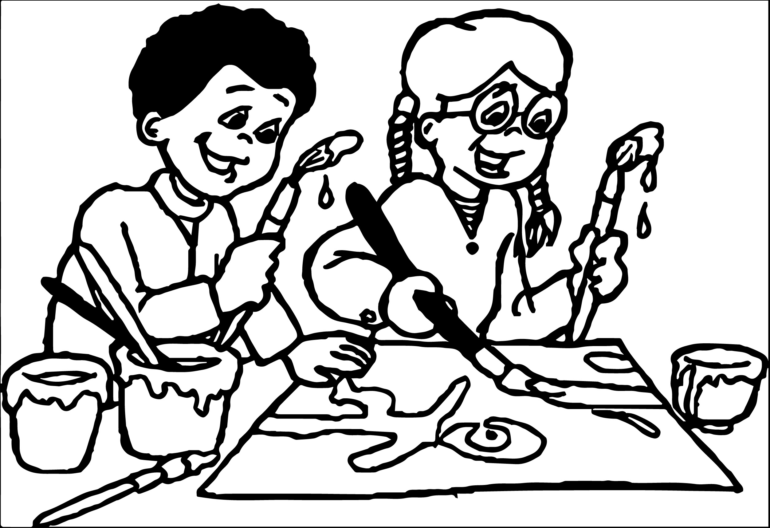 Art And Crafts Clip Art Uxw162idwh Kids We Coloring Page 