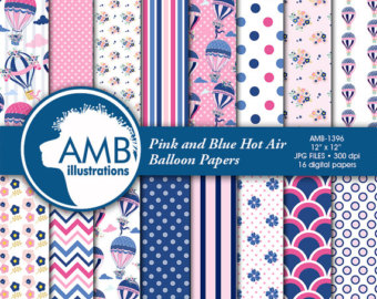 CLIPART DIGITAL PAPERS EMBELLISHMENTS , STAMPS by AMBillustrations