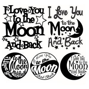 Love You To The Moon And Back Svg Clip Art Library