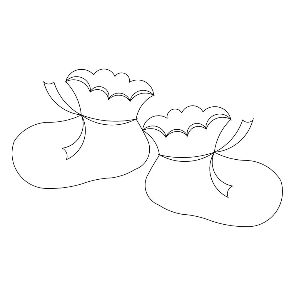 baby booties coloring pages - photo #1