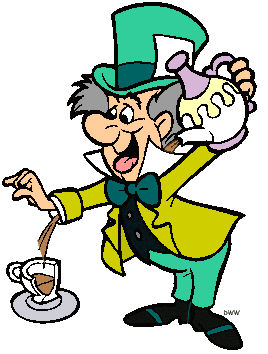 March Hare and Mad Hatter Clip Art Image 