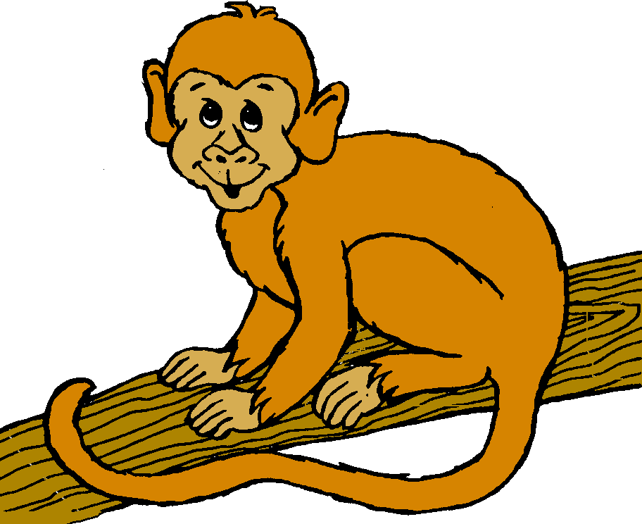 Clip art of cartoon monkeys