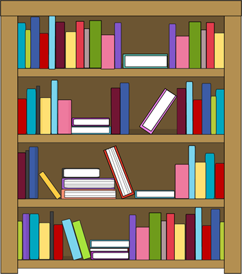 Bookshelf cliparts