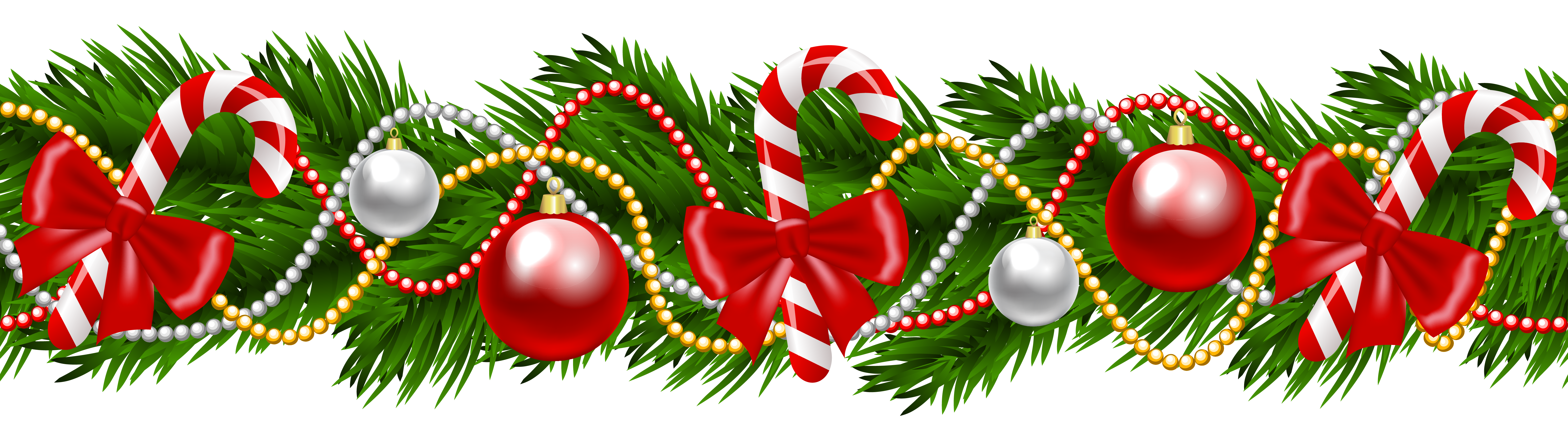 transparent background christmas garland clipart  Clip Art Library