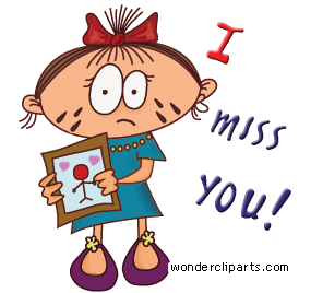 Funny Miss You Clipart 