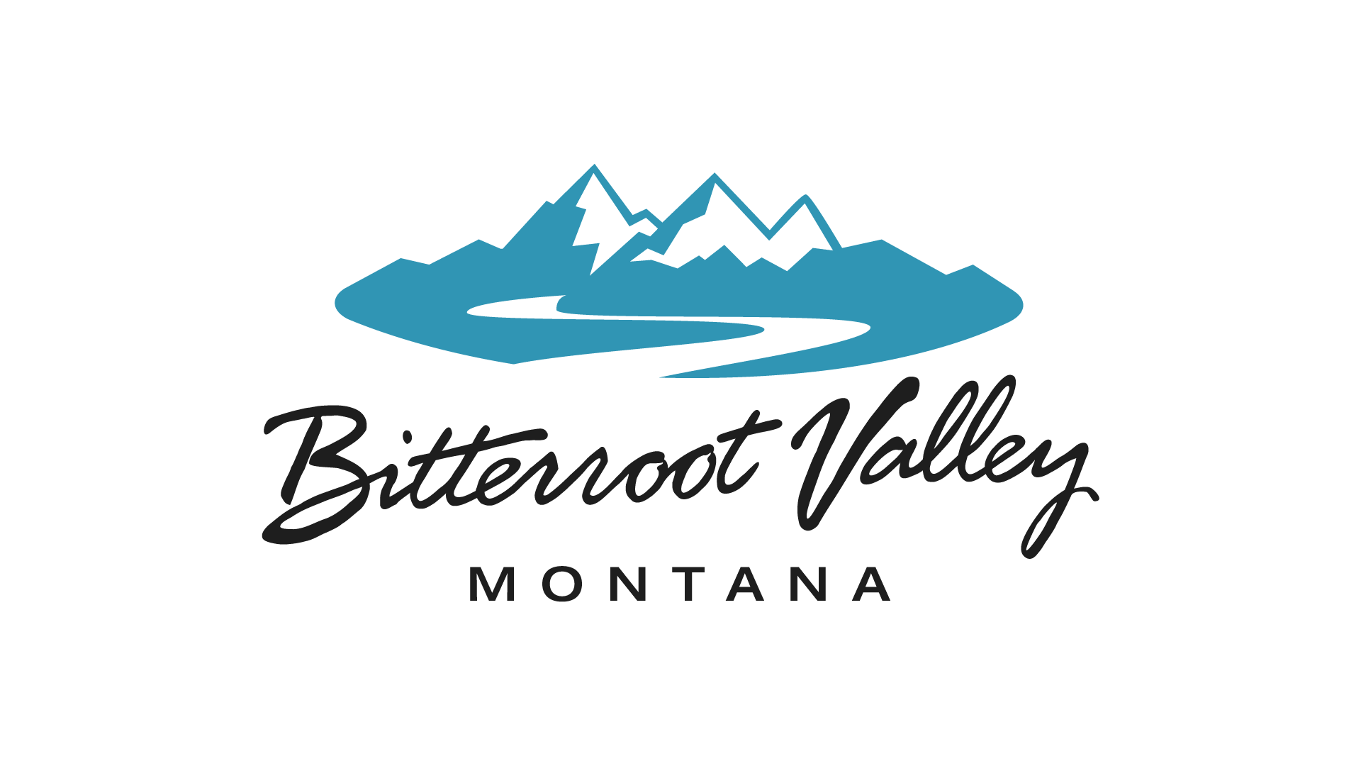 Bitterroot Valley Montana Logo Design 