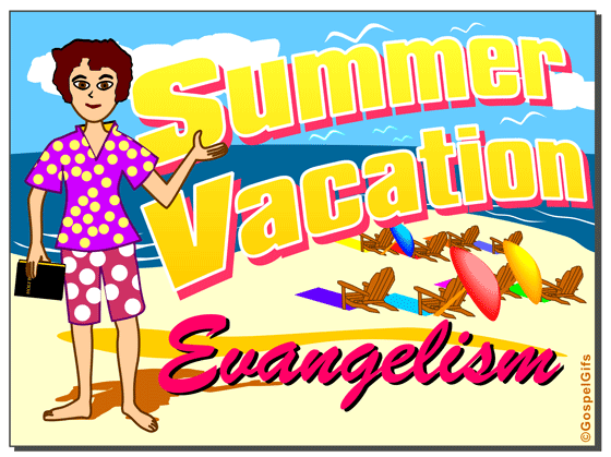 Original Christian Clip Art: Summer Vacation Evangelism 