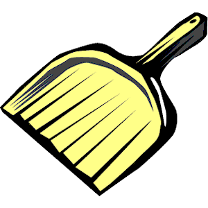 Yellow Dust Pan Clipart