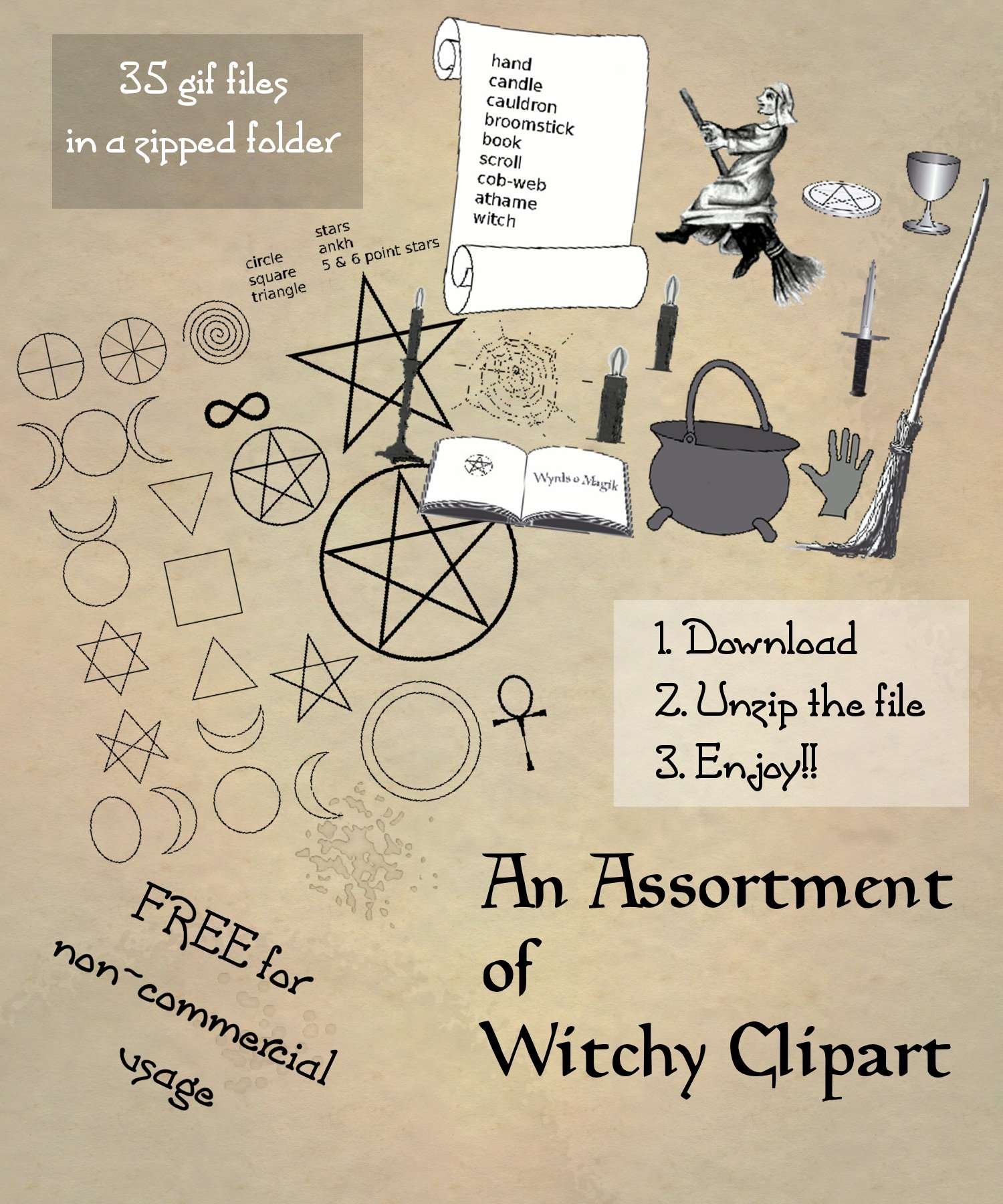 Pagan ClipArt Kit 02 by Sandgroan 