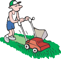 Mowing Lawn Clipart