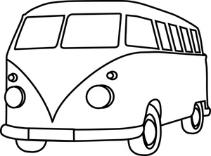 Free Van Clipart Black And White 