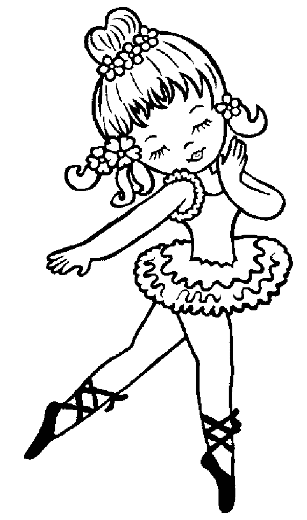 Cute Baby Dance Coloring Page