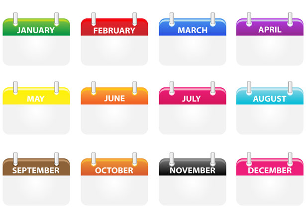 Calendar Icons Clipart Free Stock Photo