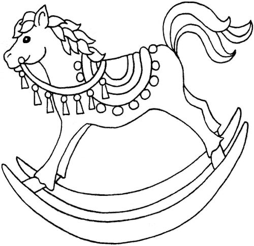 Christmas Rocking Horse Clipart