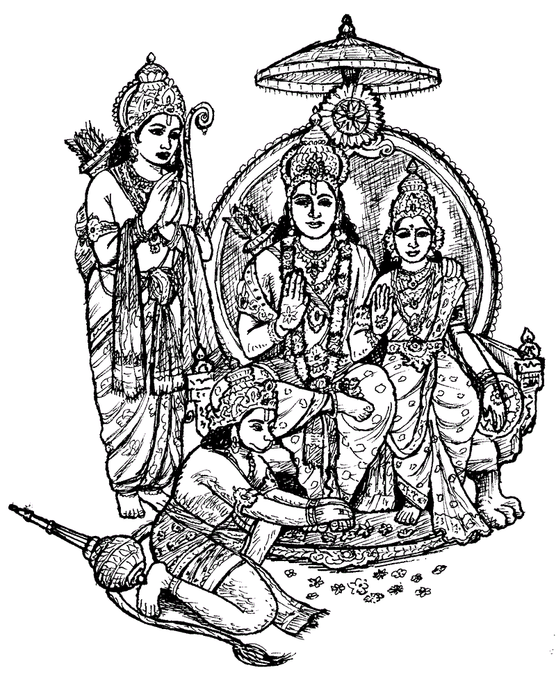 Lord Rama Coloring Pages Learny Kids