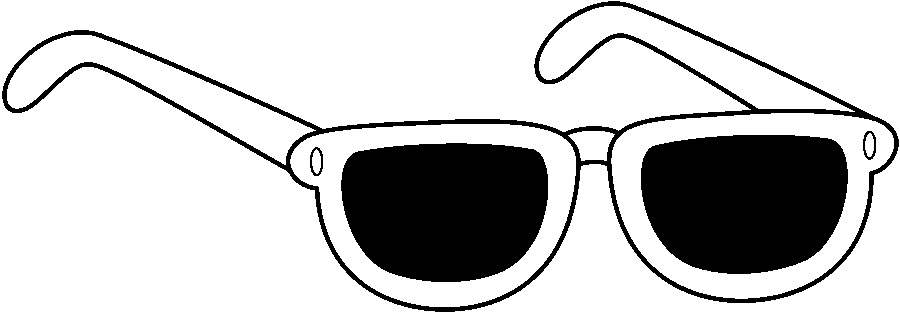 Sunglasses Clipart Black And White
