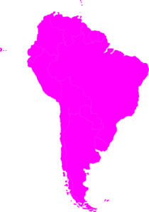 Montessori South America Continent Map Clip Art