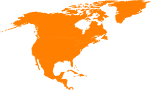 Montessori North America Continent Map Clip Art