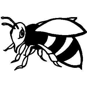 Hornet Mascot Clipart 